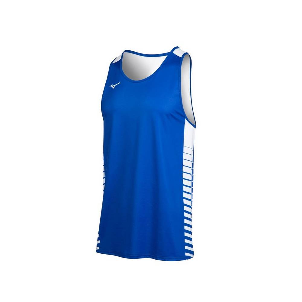 Camiseta De Tirantes Mizuno Team Hombre Azul Real España MFDB-70695